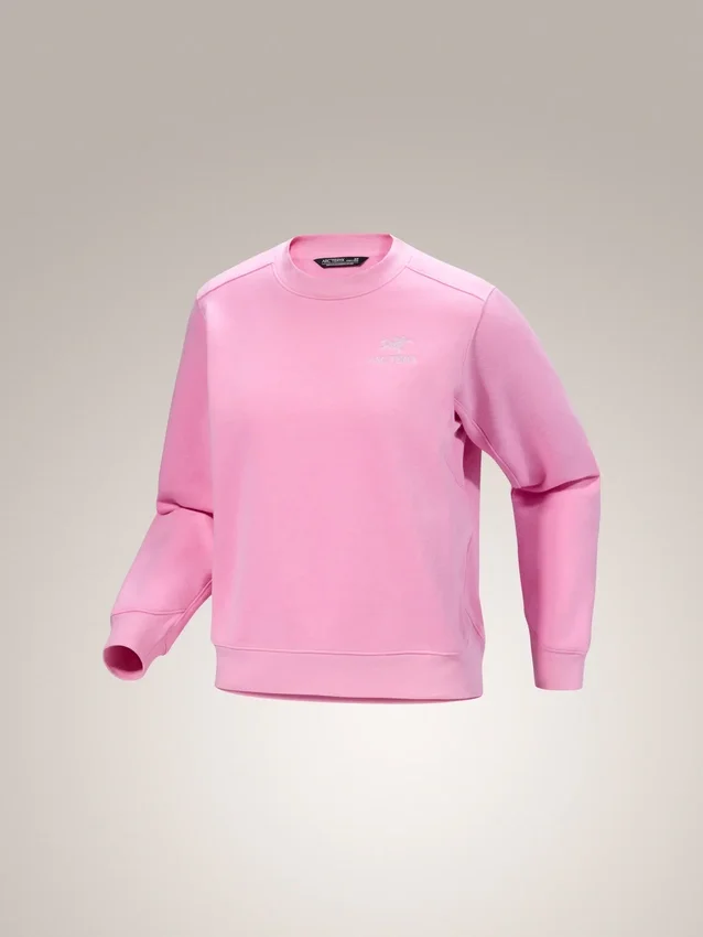 Maglia in pile Emblem Crew da donna