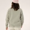 Maglia in pile Emblem Crew da donna