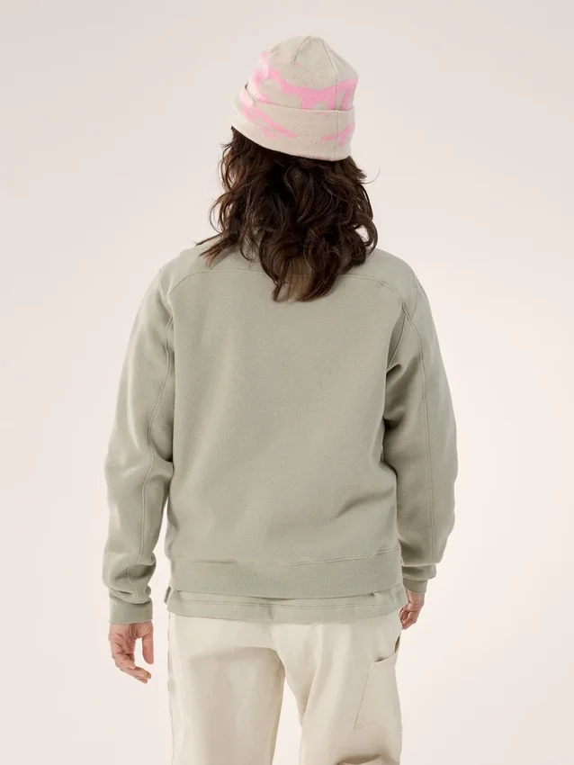 Maglia in pile Emblem Crew da donna