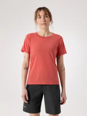 Maglietta a maniche corte in lana merino Lana da donna