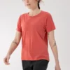 Maglietta a maniche corte in lana merino Lana da donna