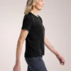 Maglietta a maniche corte in lana merino Lana da donna