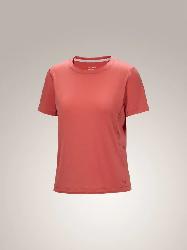 Maglietta a maniche corte in lana merino Lana da donna