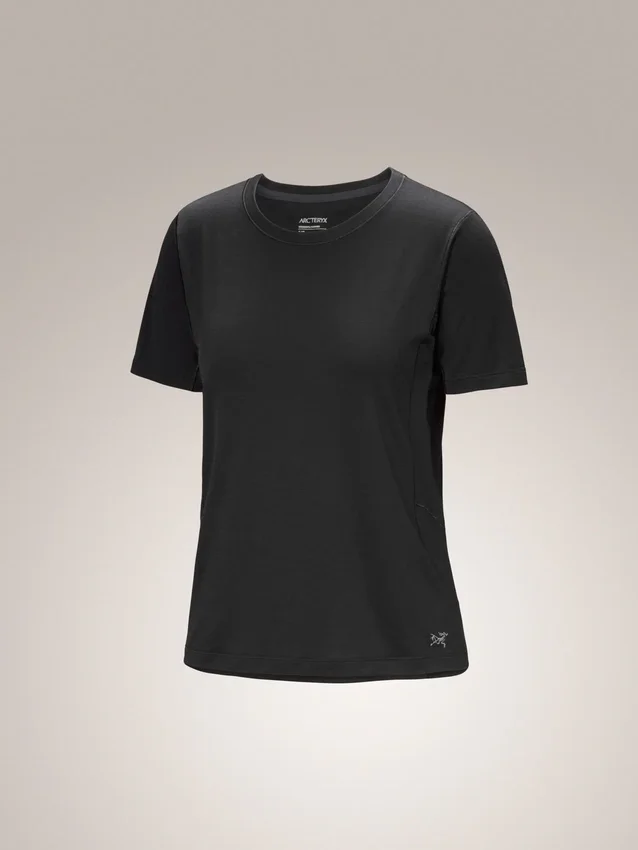 Maglietta a maniche corte in lana merino Lana da donna