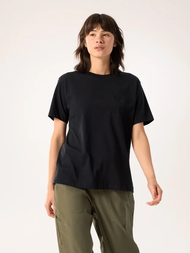 Maglietta a maniche corte Kragg Cotton Little Bird Crew da donna