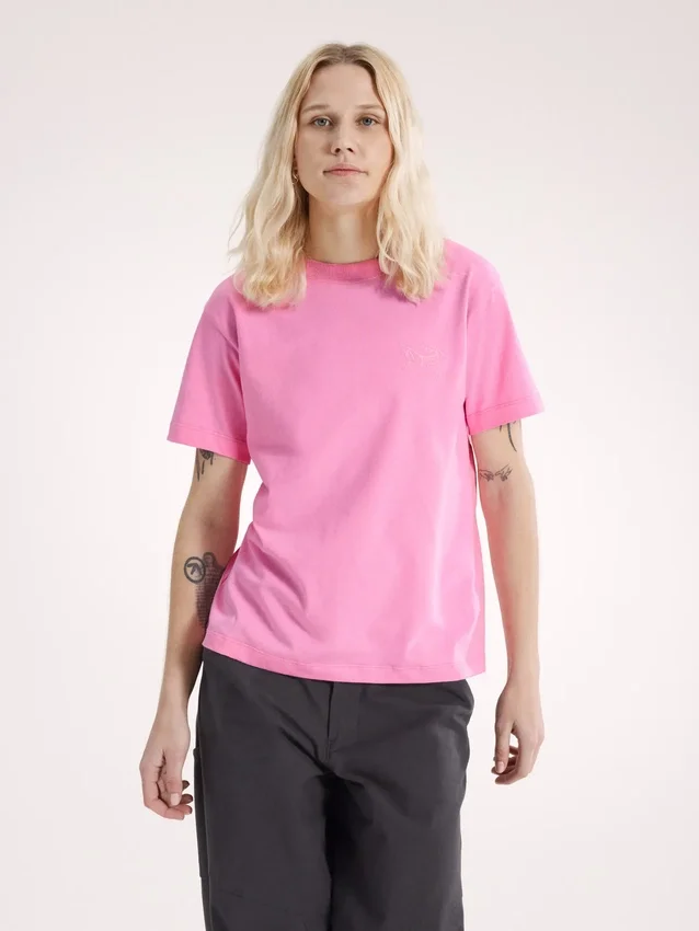 Maglietta a maniche corte Kragg in cotone "Little Bird" da donna