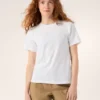 Maglietta a maniche corte Kragg SL con Emblem in cotone da donna