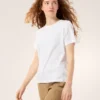 Maglietta a maniche corte Kragg SL con Emblem in cotone da donna