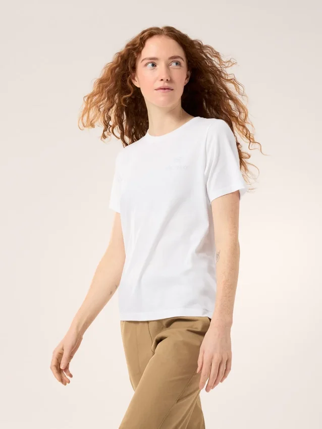 Maglietta a maniche corte Kragg SL con Emblem in cotone da donna