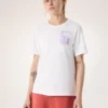 Maglietta a maniche corte Kragg SL Cotton Superbloom Crew da donna