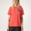 Maglietta a maniche corte Kragg SL Cotton Superbloom Crew da donna