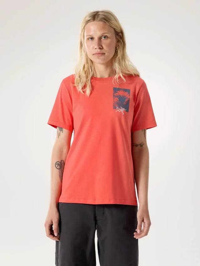 Maglietta a maniche corte Kragg SL Cotton Superbloom Crew da donna