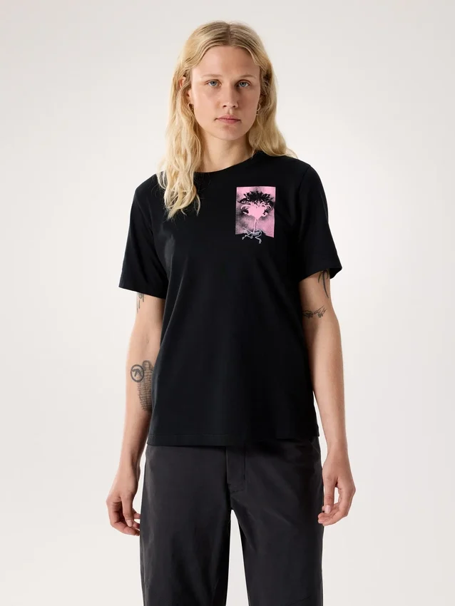 Maglietta a maniche corte Kragg SL Cotton Superbloom Crew da donna