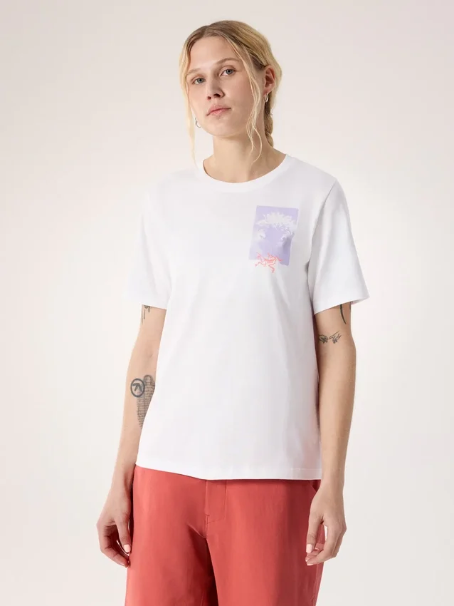 Maglietta a maniche corte Kragg SL Cotton Superbloom Crew da donna