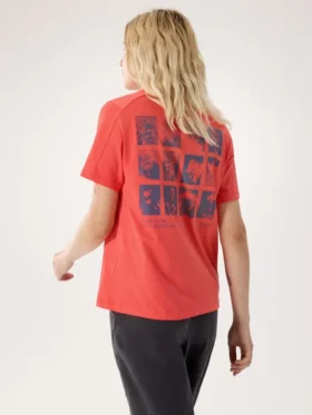 Maglietta a maniche corte Kragg SL Cotton Superbloom Crew da donna