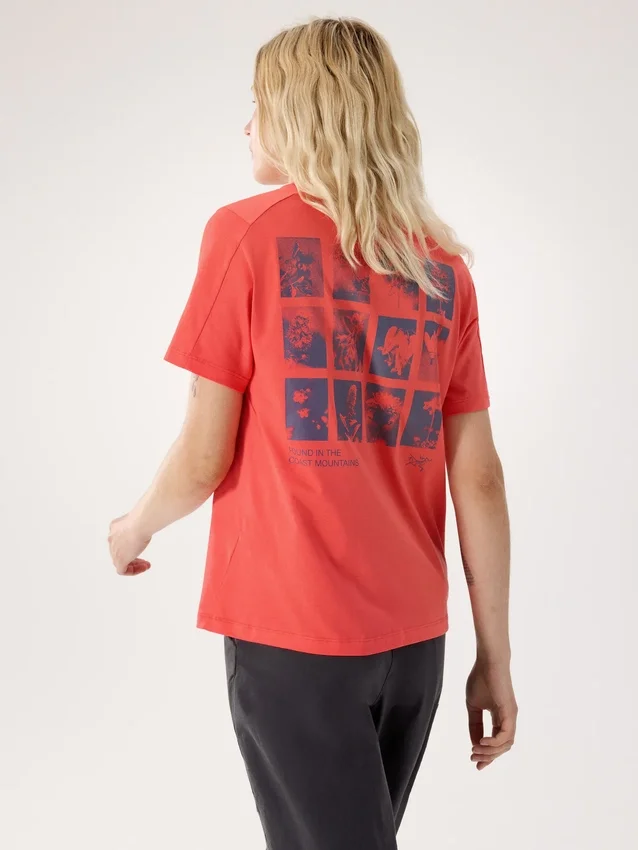 Maglietta a maniche corte Kragg SL Cotton Superbloom Crew da donna