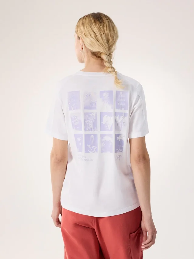 Maglietta a maniche corte Kragg SL Cotton Superbloom Crew da donna