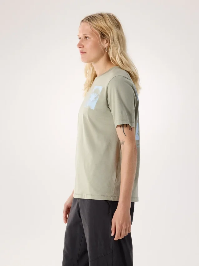 Maglietta a maniche corte Kragg SL Cotton Superbloom Crew da donna