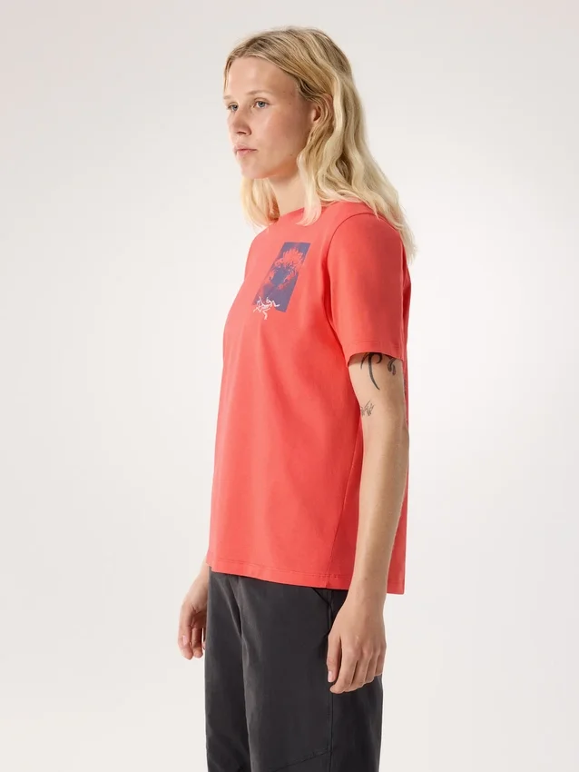 Maglietta a maniche corte Kragg SL Cotton Superbloom Crew da donna