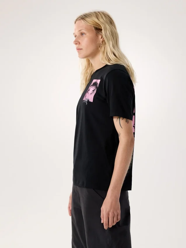 Maglietta a maniche corte Kragg SL Cotton Superbloom Crew da donna