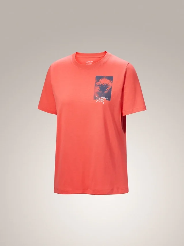 Maglietta a maniche corte Kragg SL Cotton Superbloom Crew da donna