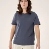 Maglietta a maniche corte Kragg SL in cotone con Emblem da donna