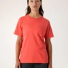 Maglietta a maniche corte Kragg SL in cotone con Emblem da donna
