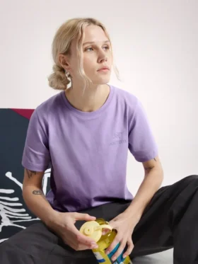 Maglietta a maniche corte Kragg SL in cotone con Emblem da donna