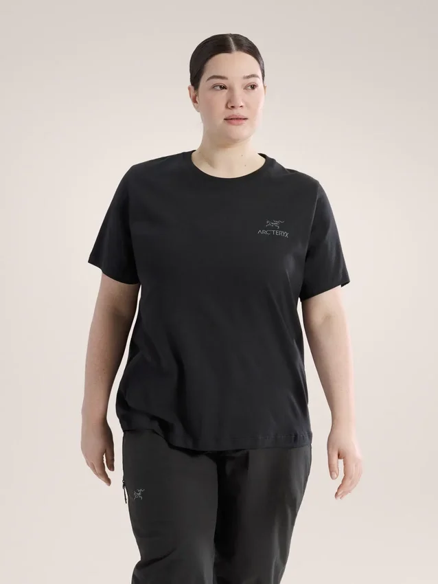 Maglietta a maniche corte Kragg SL in cotone con Emblem da donna