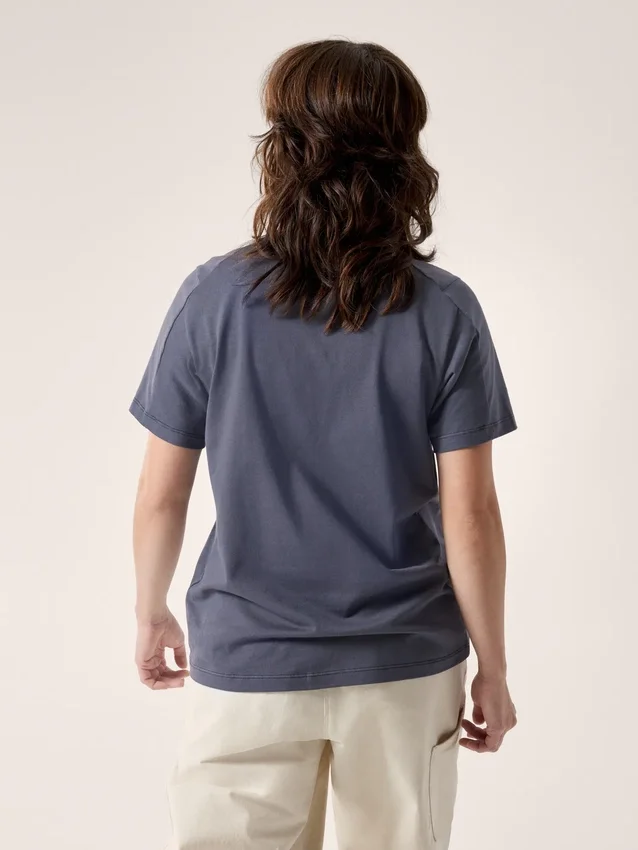 Maglietta a maniche corte Kragg SL in cotone con Emblem da donna