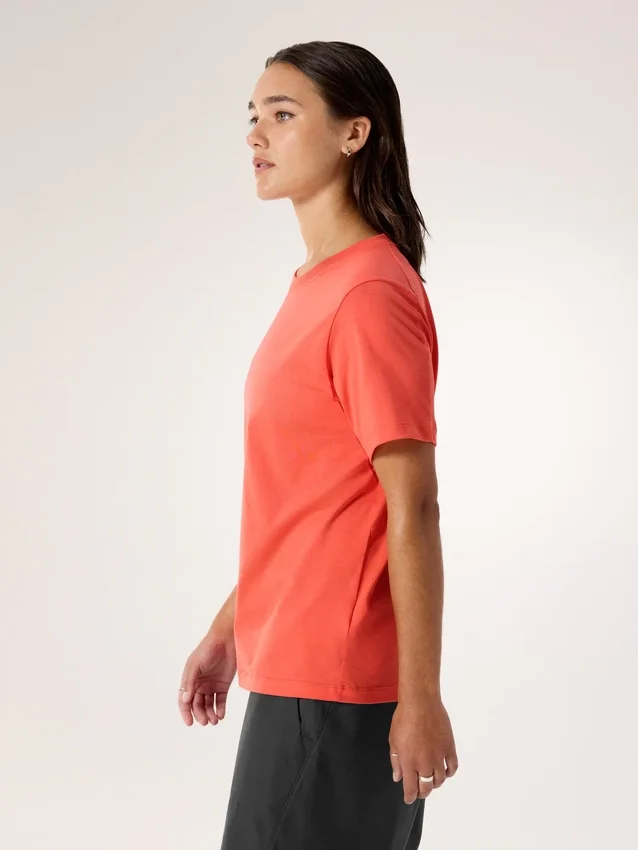 Maglietta a maniche corte Kragg SL in cotone con Emblem da donna
