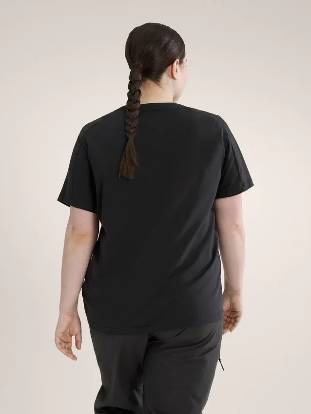 Maglietta a maniche corte Kragg SL in cotone con Emblem da donna