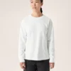 Maglietta a maniche lunghe con collo rotondo Kragg Cotton Bird da donna