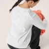 Maglietta a maniche lunghe con collo rotondo Kragg Cotton Bird da donna