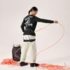 Maglietta a maniche lunghe con collo rotondo Kragg Cotton Bird da donna