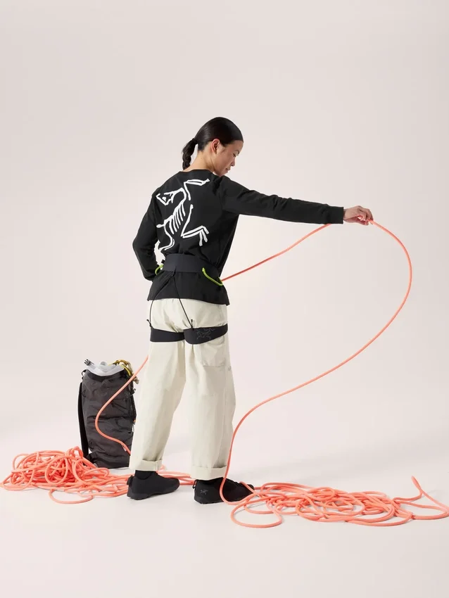 Maglietta a maniche lunghe con collo rotondo Kragg Cotton Bird da donna