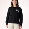 Maglietta a maniche lunghe Kragg SL Cotton Bloom Crew da donna