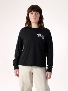 Maglietta a maniche lunghe Kragg SL Cotton Bloom Crew da donna