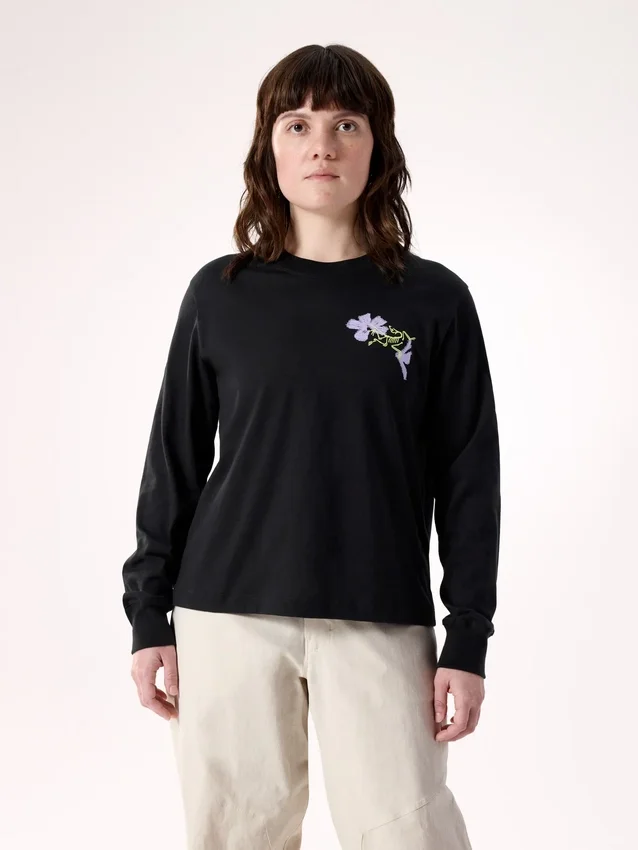 Maglietta a maniche lunghe Kragg SL Cotton Bloom Crew da donna