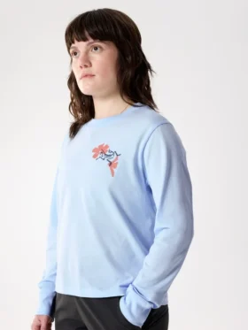 Maglietta a maniche lunghe Kragg SL Cotton Bloom Crew da donna