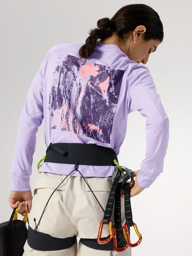 Maglietta a maniche lunghe Kragg SL Cotton Bloom Crew da donna