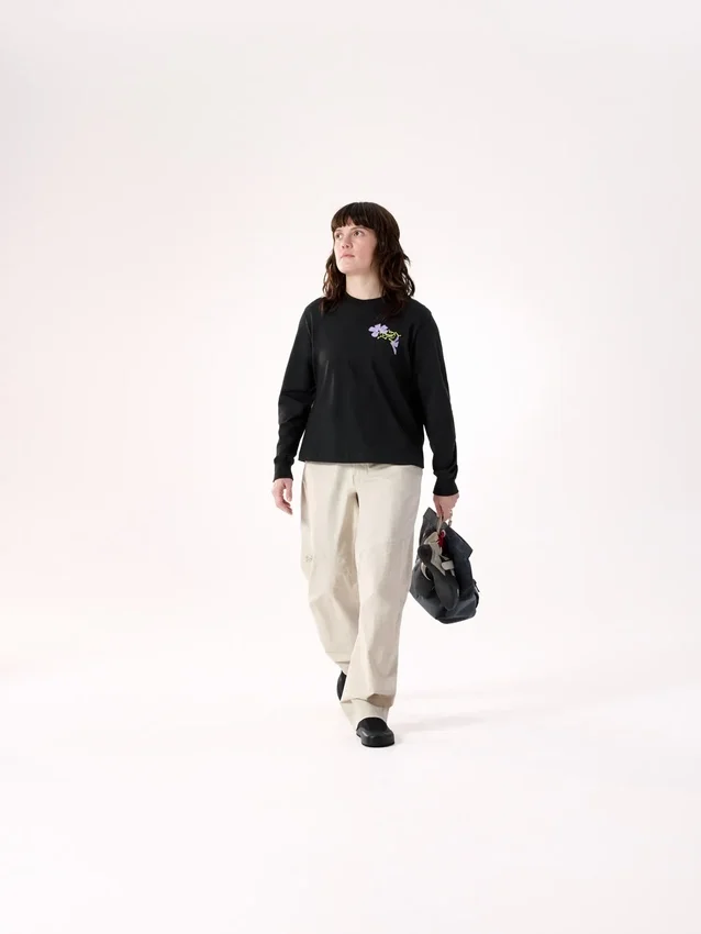 Maglietta a maniche lunghe Kragg SL Cotton Bloom Crew da donna