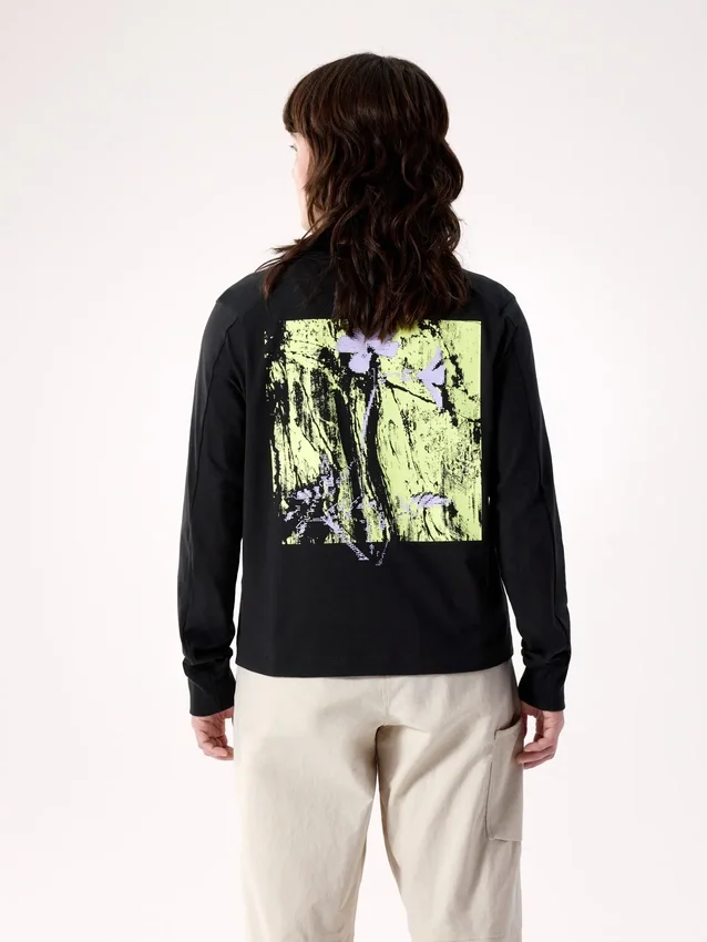 Maglietta a maniche lunghe Kragg SL Cotton Bloom Crew da donna