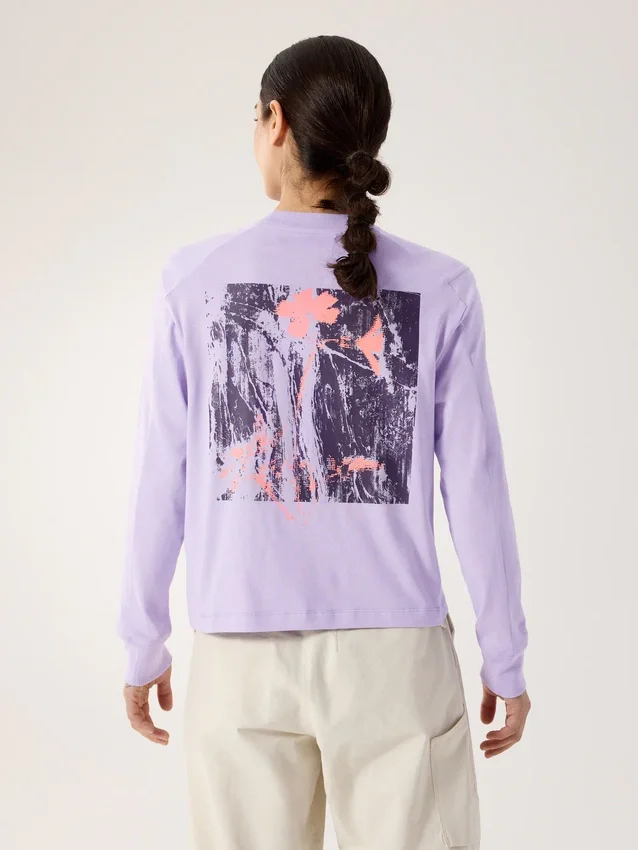 Maglietta a maniche lunghe Kragg SL Cotton Bloom Crew da donna