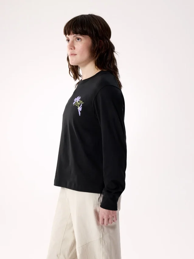 Maglietta a maniche lunghe Kragg SL Cotton Bloom Crew da donna
