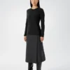 Maglietta da donna a maniche lunghe con collo a giro Frame