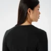 Maglietta da donna a maniche lunghe con collo a giro Frame