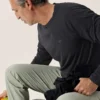 Maglietta da uomo Cormac Crew a maniche lunghe con collo rotondo
