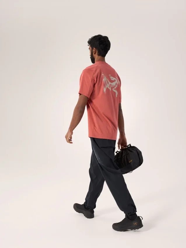 Maglietta da uomo Kragg SL in cotone con stampa "Blurred Bird" a maniche corte