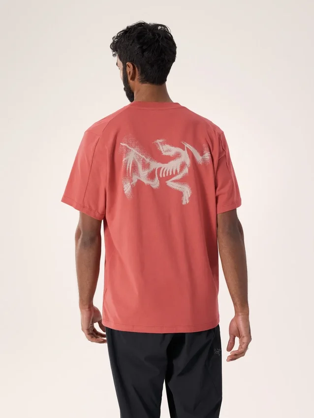Maglietta da uomo Kragg SL in cotone con stampa "Blurred Bird" a maniche corte